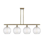 Innovations Lighting Athens Water Glass - 4 Light 48  Island Light