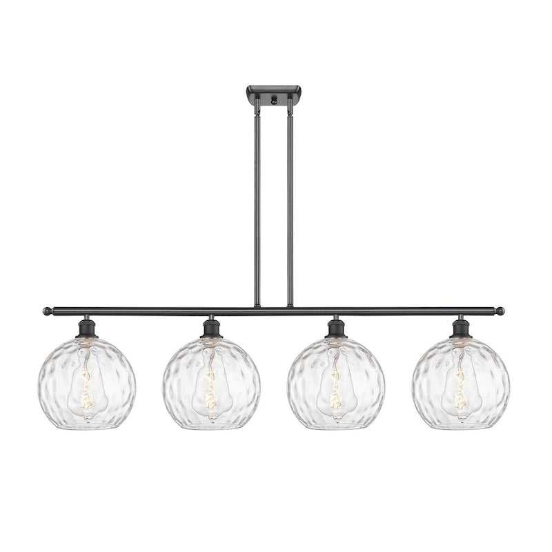 Luminaire îlot Innovations Lighting Athens Water Glass à 4 lampes