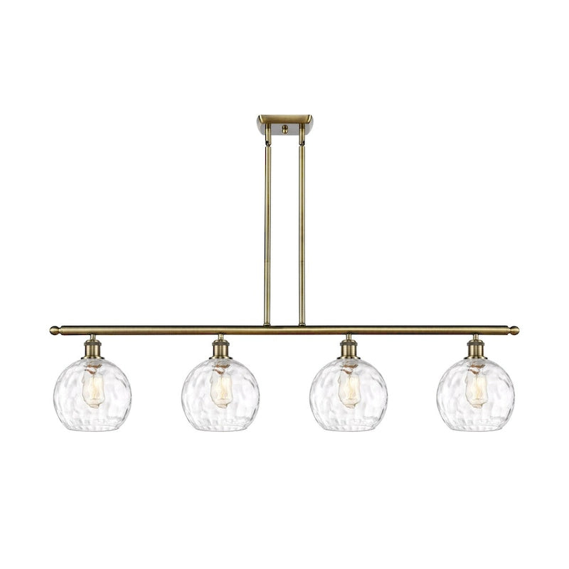 Innovations Lighting Ballston Athens Water Glass - 4 Light 48  Island Light