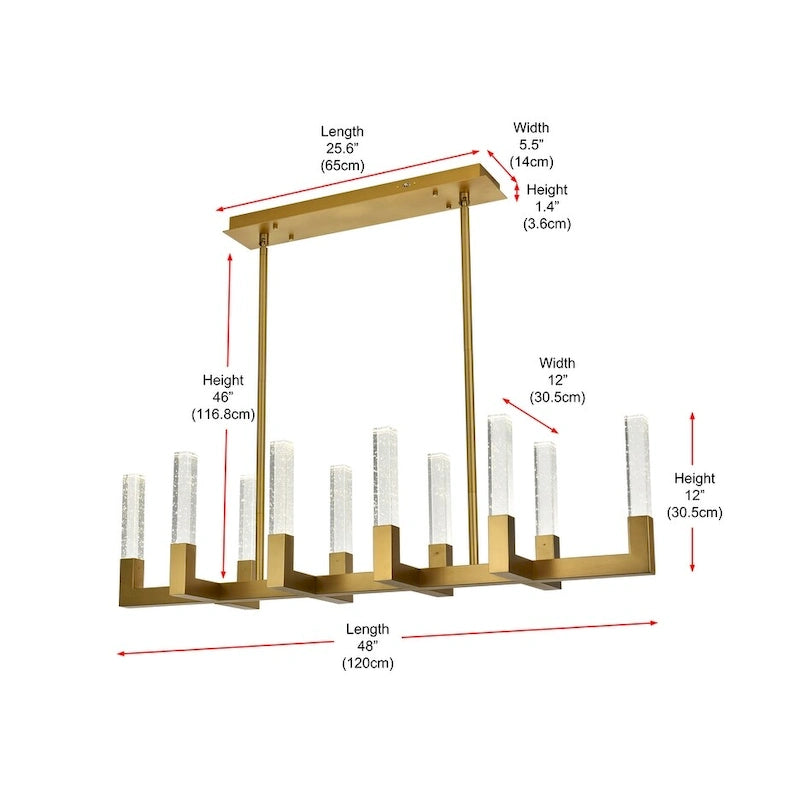 Suspension LED réglable Indigo Home de 122 cm (48 pouces)
