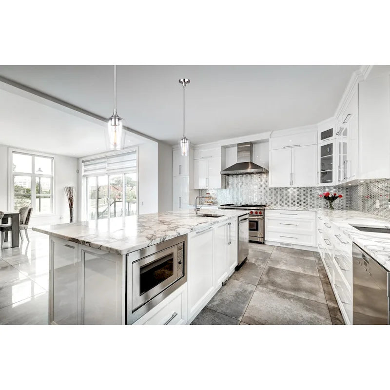 Suspension Conall 1 lumière, finition nickel brossé