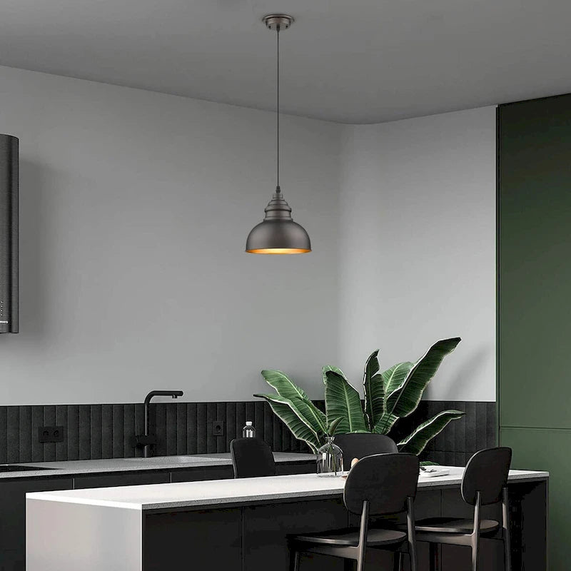 8' Cord Oil Rubbed Bronze 1 Light Dimmable Mini Pendant - 102*8*8