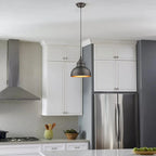 Suspension miniature à 1 lumière, intensité variable, finition bronze huilé, cordon de 2,4 m (8 pi) - 102 x 8 x 8 cm