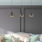 Suspension miniature à 1 lumière, intensité variable, finition bronze huilé, cordon de 2,4 m (8 pi) - 102 x 8 x 8 cm