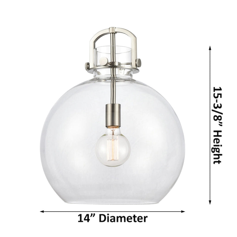 Suspension Newton Sphere d'Innovations Lighting - 1 lumière, câble de 14 pouces