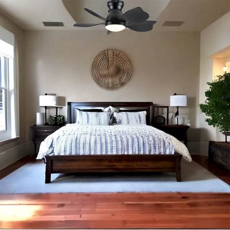 Ventilateur de plafond pour enfants avec éclairage, télécommande et pales en ABS (30 pouces).