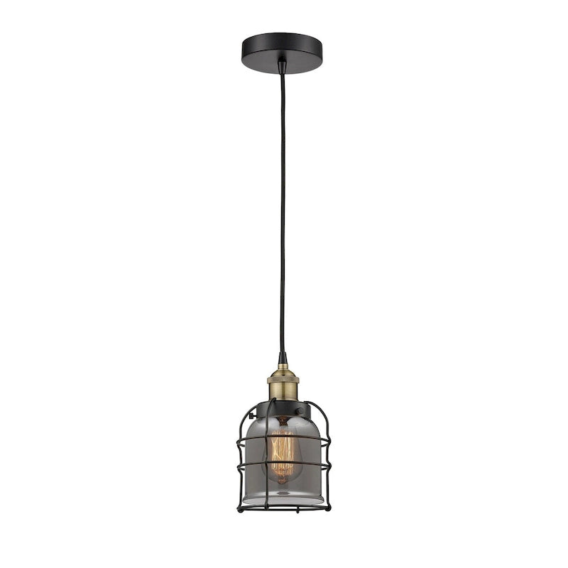Suspension miniature Innovations Lighting Bell Cage - 1 lumière, 6 cordons