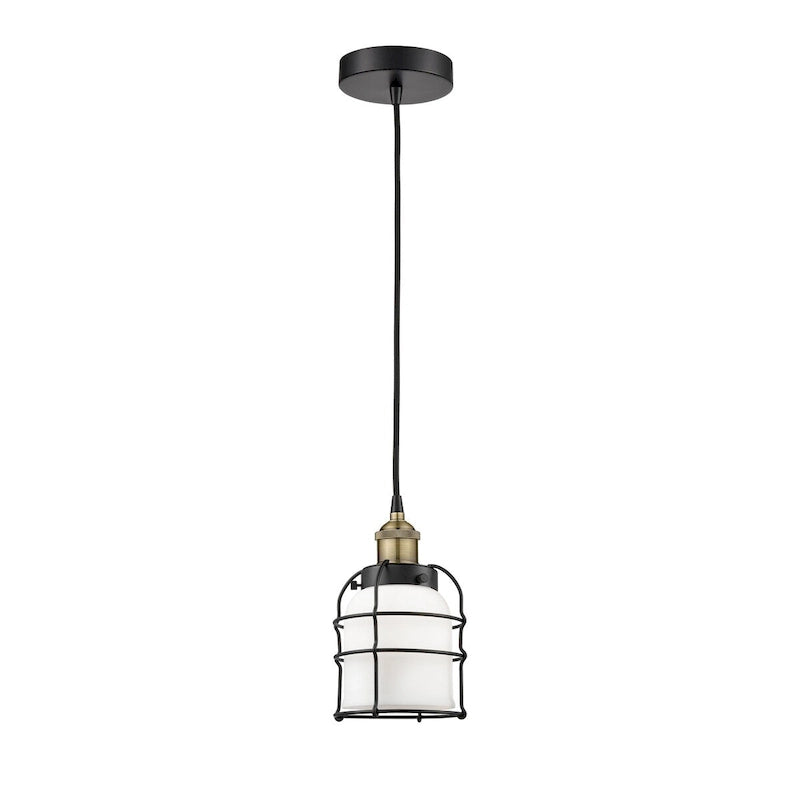 Suspension miniature Innovations Lighting Bell Cage - 1 lumière, 6 cordons