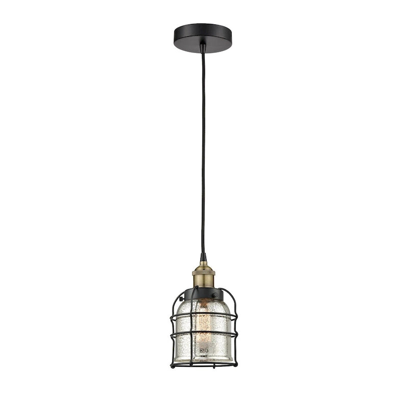 Suspension miniature Innovations Lighting Bell Cage - 1 lumière, 6 cordons