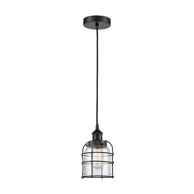 Suspension miniature Innovations Lighting Bell Cage - 1 lumière, 6 cordons