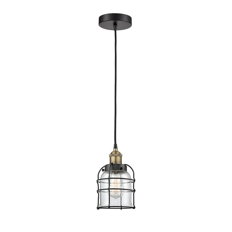Suspension miniature Innovations Lighting Bell Cage - 1 lumière, 6 cordons