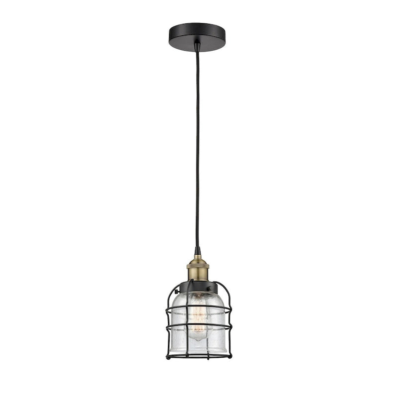 Suspension miniature Innovations Lighting Bell Cage - 1 lumière, 6 cordons