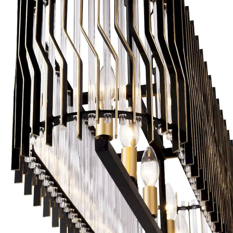 Suspension Park Row à 5 lumières de 91 cm de long pour îlot de cuisine - Non applicable