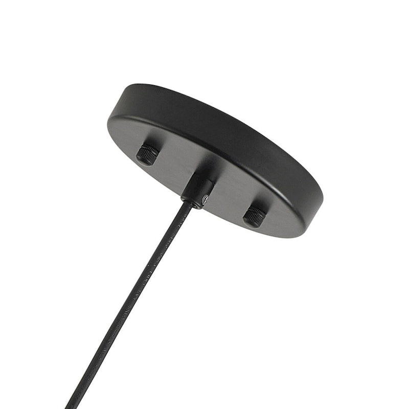 Suspension en corde de papier tressée marron style ferme, à une lumière