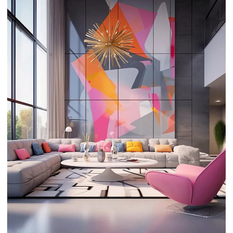 Metropolitan Confluence - Suspension à 12 lumières