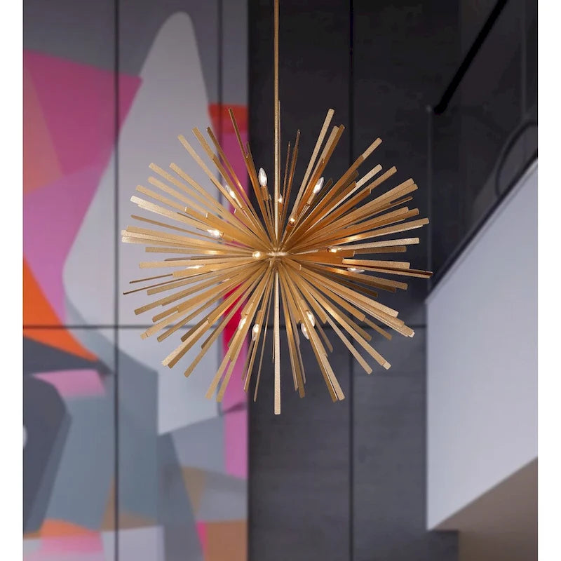 Metropolitan Confluence - Suspension à 12 lumières