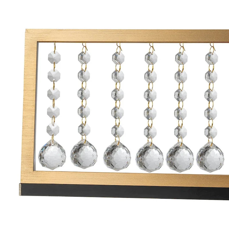 Lustre suspendu moderne de style ferme à 4 lumières, à DEL et cristal, de 39,8 po, pour îlot de cuisine - 39,8 po