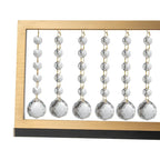 Lustre suspendu moderne de style ferme à 4 lumières, à DEL et cristal, de 39,8 po, pour îlot de cuisine - 39,8 po