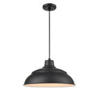 Suspension LED Millennium Lighting série R 17 avec câble métallique, pour intérieur et extérieur.