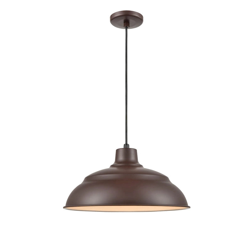 Suspension LED Millennium Lighting série R 17 avec câble métallique, pour intérieur et extérieur.