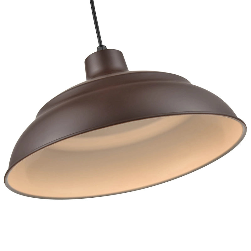 Suspension LED Millennium Lighting série R 17 avec câble métallique, pour intérieur et extérieur.