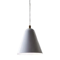 Suspension scandinave miniature MoDRN 7 W à 1 lumière, finition métal blanc