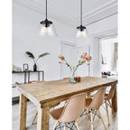 Suspension Declan 1 lumière, finition noire