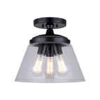 Suspension Declan 1 lumière, finition noire