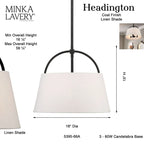 Minka Lavery Headington 18 Island Light