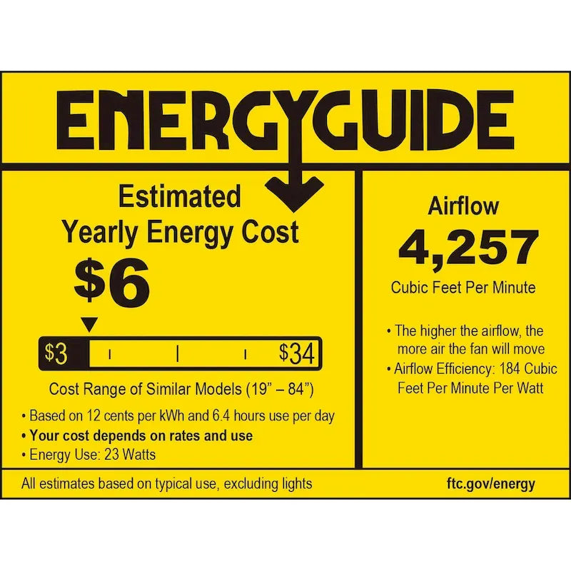 Ventilateur de plafond intérieur/extérieur Kute5 de 132 cm (52 ​​pouces) avec pales blanches mates - Blanc mat