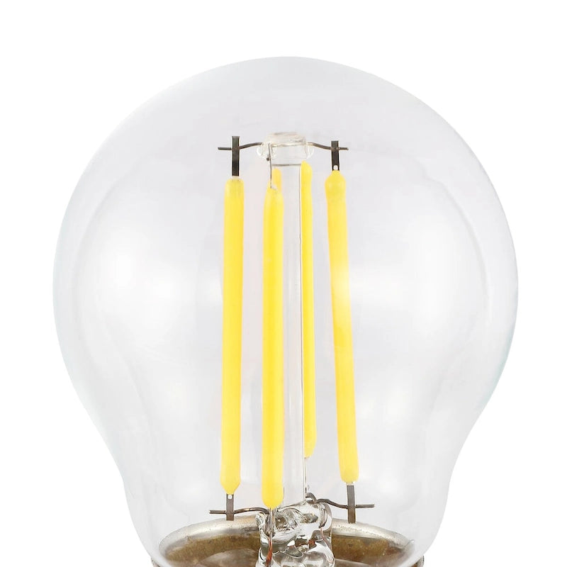 Ampoules LED modernes G45-4W non dimmables en verre Edison avec culot E26, IRC 80+, blanc chaud 2700K, transparentes (lot de 6) par JONATHAN Y