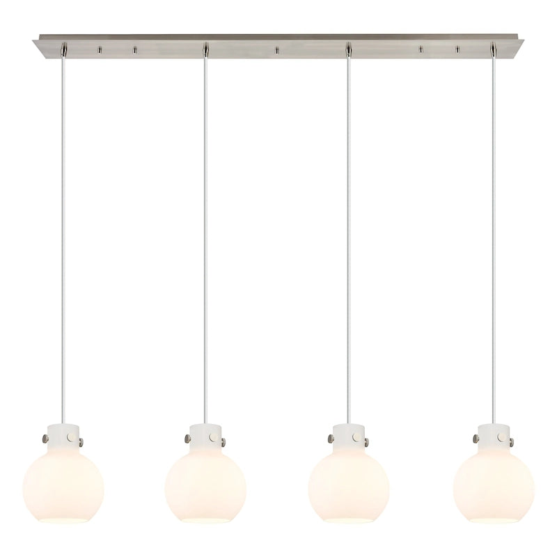 Suspension linéaire Newton Sphere d'Innovations Lighting - 4 lumières, câble de 8 pouces