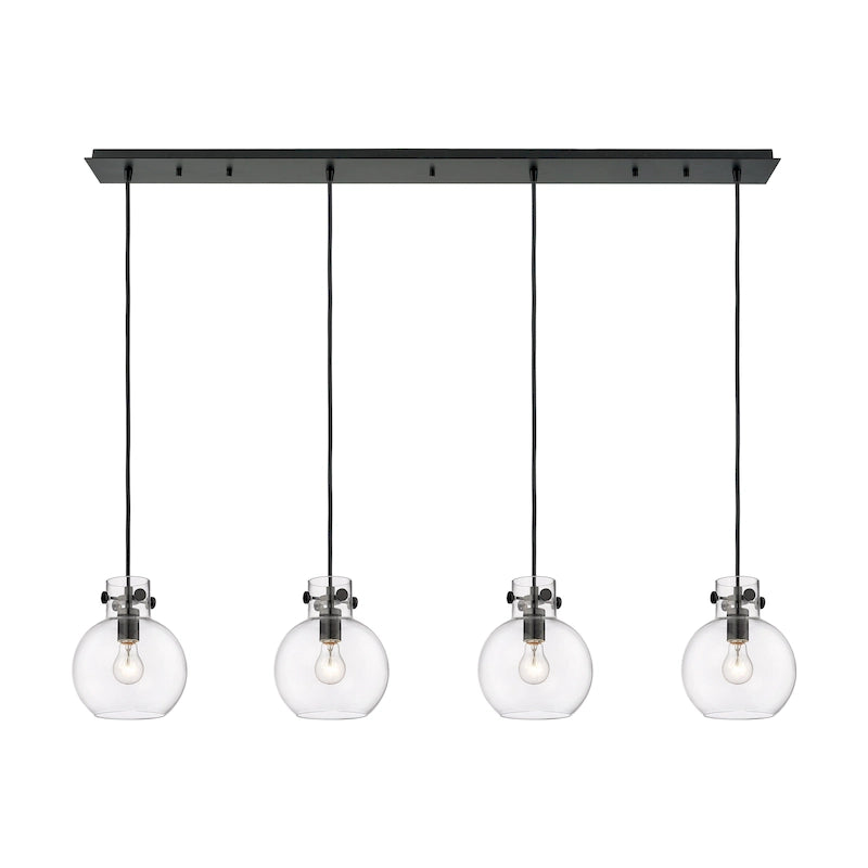 Suspension linéaire Newton Sphere d'Innovations Lighting - 4 lumières, câble de 8 pouces