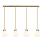 Suspension linéaire Newton Sphere d'Innovations Lighting - 4 lumières, câble de 8 pouces