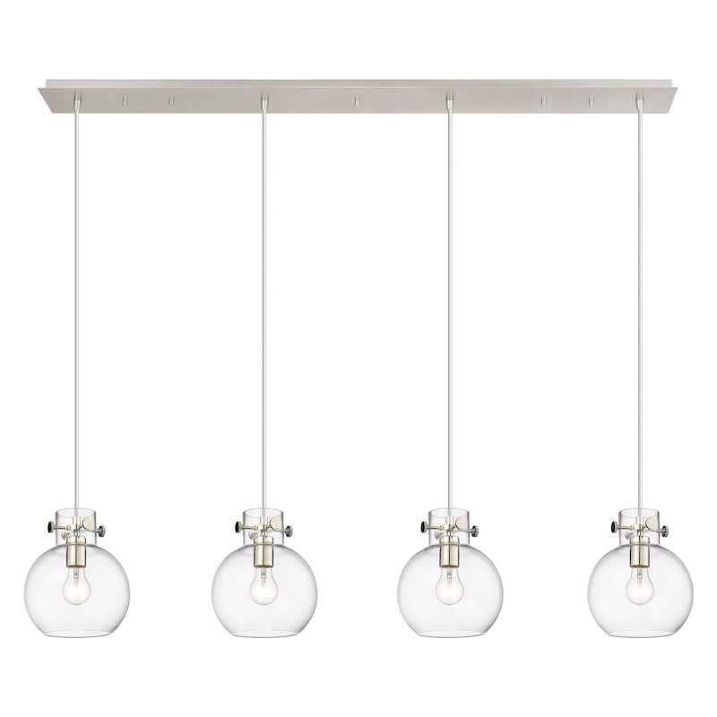 Suspension linéaire Newton Sphere d'Innovations Lighting - 4 lumières, câble de 8 pouces