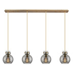 Suspension linéaire Newton Sphere d'Innovations Lighting - 4 lumières, câble de 8 pouces