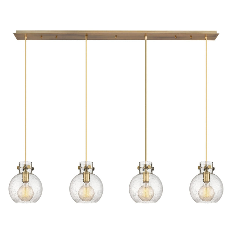 Suspension linéaire Newton Sphere d'Innovations Lighting - 4 lumières, câble de 8 pouces