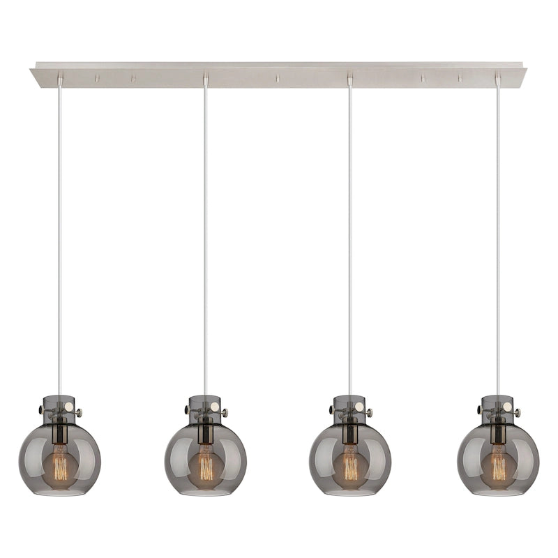 Suspension linéaire Newton Sphere d'Innovations Lighting - 4 lumières, câble de 8 pouces