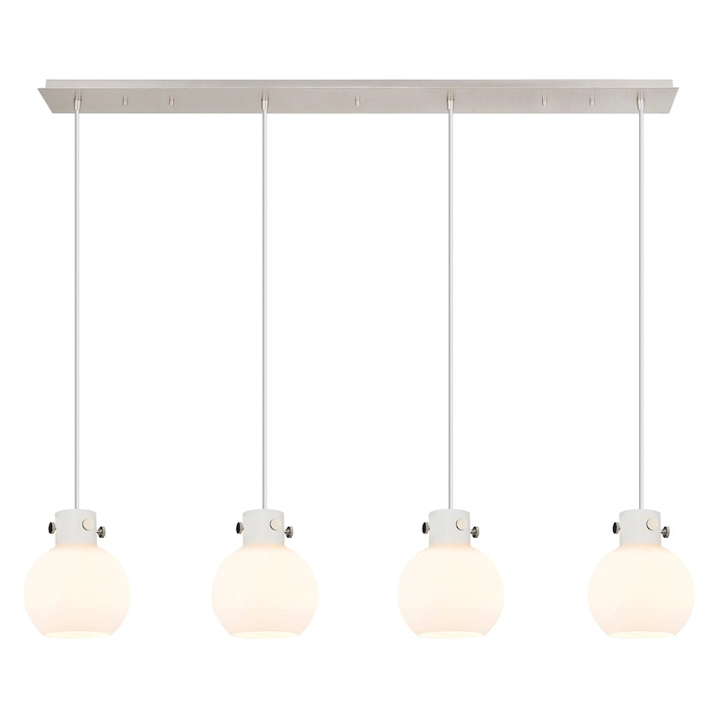 Suspension linéaire Newton Sphere d'Innovations Lighting - 4 lumières, câble de 8 pouces