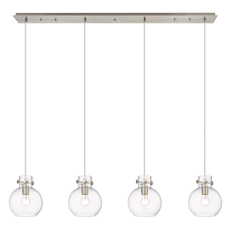 Suspension linéaire Newton Sphere d'Innovations Lighting - 4 lumières, câble de 8 pouces