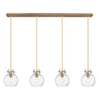 Suspension linéaire Newton Sphere d'Innovations Lighting - 4 lumières, câble de 8 pouces