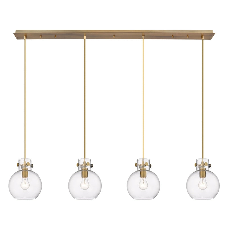 Suspension linéaire Newton Sphere d'Innovations Lighting - 4 lumières, câble de 8 pouces