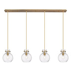Innovations Lighting Newton Sphere - 4 Light 8  Cord Hung Linear Pendant