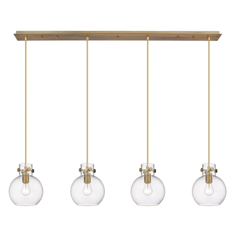 Innovations Lighting Newton Sphere - 4 Light 8  Cord Hung Linear Pendant