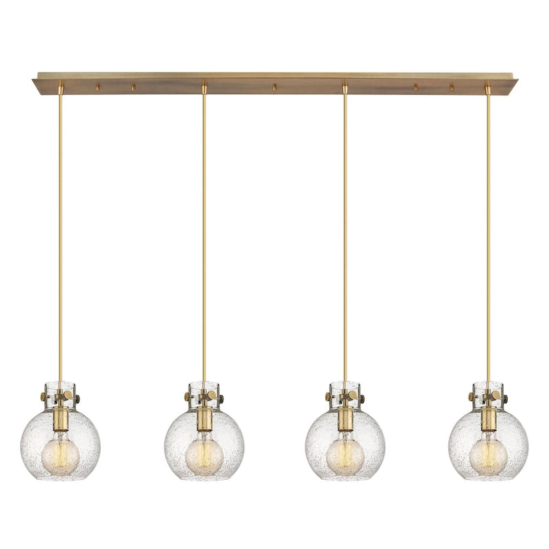 Suspension linéaire Newton Sphere d'Innovations Lighting - 4 lumières, câble de 8 pouces