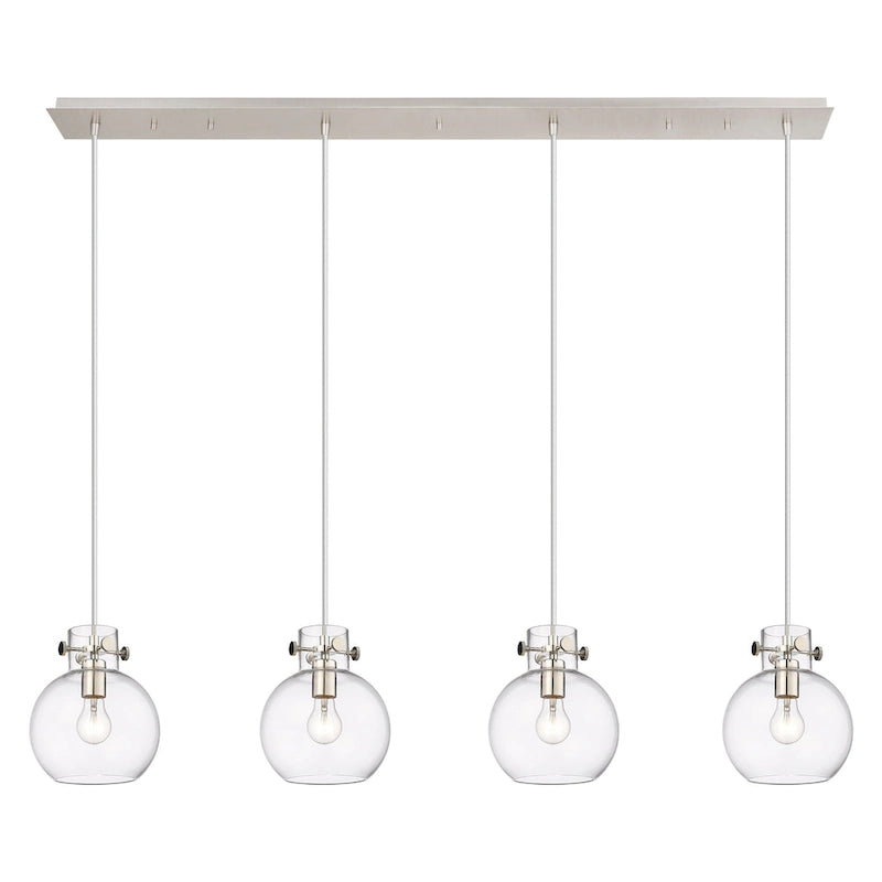 Suspension linéaire Newton Sphere d'Innovations Lighting - 4 lumières, câble de 8 pouces