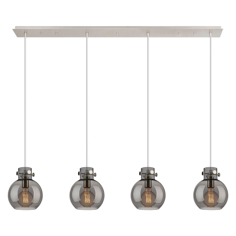 Suspension linéaire Newton Sphere d'Innovations Lighting - 4 lumières, câble de 8 pouces