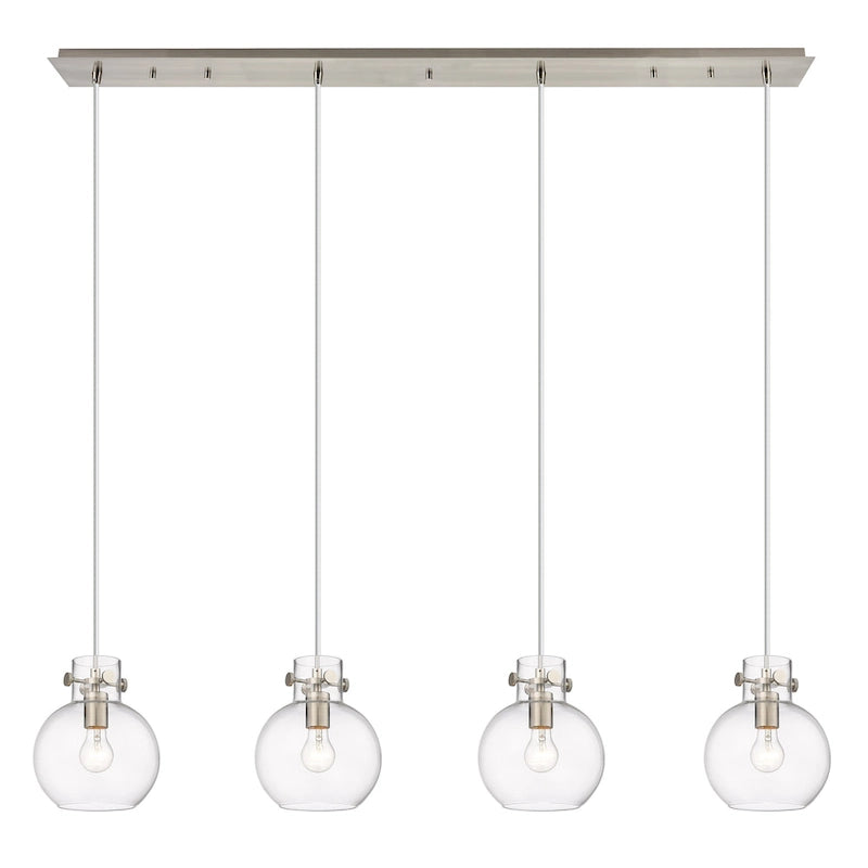 Suspension linéaire Newton Sphere d'Innovations Lighting - 4 lumières, câble de 8 pouces