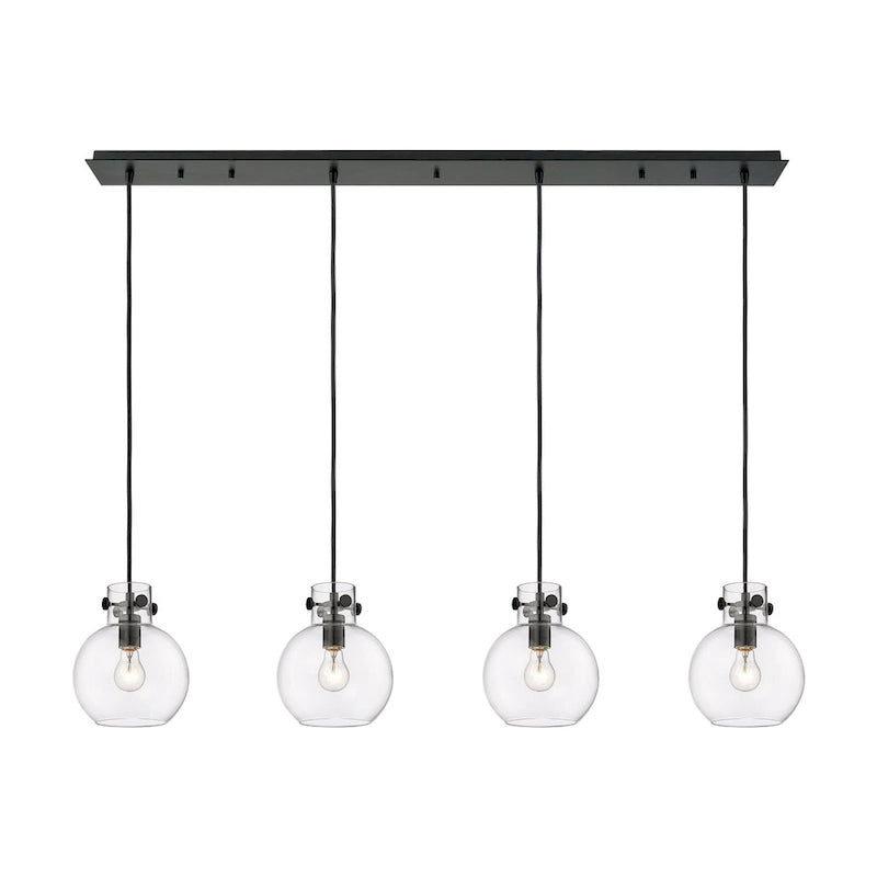 Suspension linéaire Newton Sphere d'Innovations Lighting - 4 lumières, câble de 8 pouces
