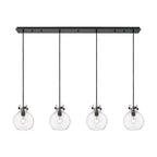 Suspension linéaire Newton Sphere d'Innovations Lighting - 4 lumières, câble de 8 pouces